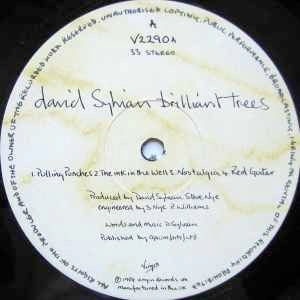 Image of Label Cover of LP - VG/VG - DAVID SYLVIAN, Brilliant Trees (Virgin; V2290, UK 1984, Inner), Sticker Mark,  - 4046243S