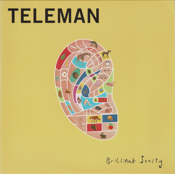 Image of Front Cover of 4344095S: LP - TELEMAN, Brilliant Sanity  (Moshi Moshi; MOSHILP69, UK 2016, Inner) Opened Instore, Still In Shrinkwrap  VG+/VG+