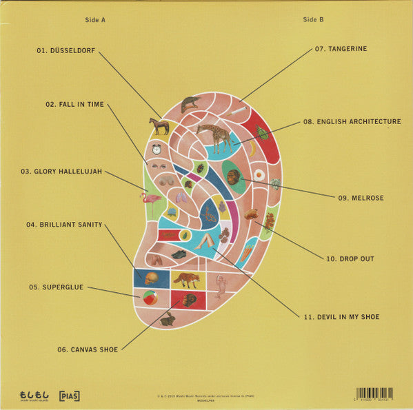 Image of Back Cover of 4344095S: LP - TELEMAN, Brilliant Sanity  (Moshi Moshi; MOSHILP69, UK 2016, Inner) Opened Instore, Still In Shrinkwrap  VG+/VG+