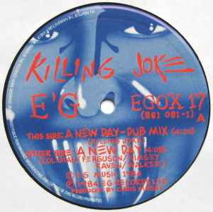 Image of Label Cover of 1415145C: 12" - KILLING JOKE, A New Day (EG; EGOX 17, UK 1984, Picture Sleeve) Light ring wear.  VG+/VG