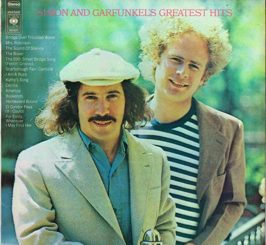 Image of Front Cover of LP - VG+/VG - SIMON AND GARFUNKEL, Simon And Garfunkel's Greatest Hits (CBS Orange (33 1/3 On Label); 69003, UK 1972, Non-Laminated Sleeve), Strong VG,  - 3126072E