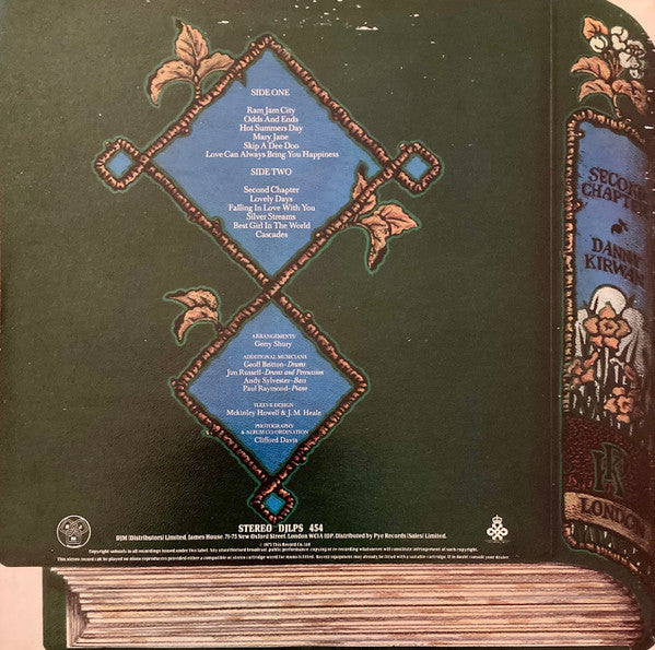 Image of Back Cover of LP - VG/G+ - DANNY KIRWAN, Second Chapter (DJM Records; DJLPS 454, UK 1975, Gatefold), Light Marks only.,  - 2516090C