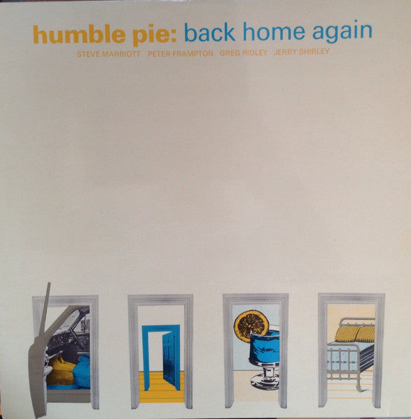 Image of Front Cover of LP - VG+/VG+ - HUMBLE PIE, Back Home Again (Immediate White; IML 1005, UK 1976, Laminated Sleeve), ,  - 0726081E
