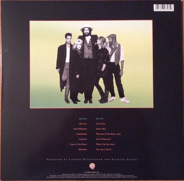 Image of Back Cover of LP - NEW/NEW - FLEETWOOD MAC, Tango In The Night (Rhino ; 081227935610, UK 2017 Reissue, Inner, 180 Gram Vinyl), , Fleetwood Mac released the second-best selling record of their career in 1987 with  Tango in the Night , an album that s sold more than 15 million copies worldwide. It topped the album charts in the UK and scored major hits everywhere with  Big Love  and  Little Lies . It currently stands as the final studio album released by the quintet of Lindsey Buckingham, Mick Fleetw