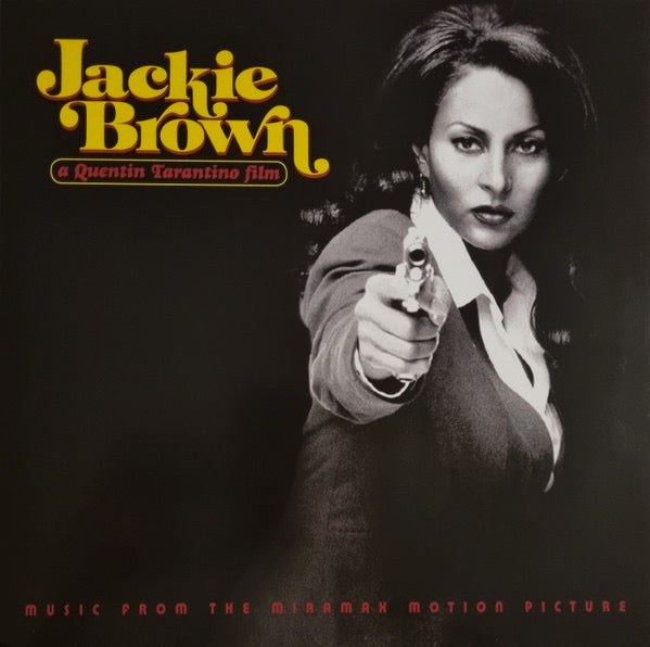 Image of Front Cover of LP - NEW/NEW - VARIOUS, Jackie Brown (Music From The Miramax Motion Picture) (A Band Apart ; 08122794699, Europe 2021 Reissue), , Jackie Brown is a 1997 crime thriller film written, produced and directed by Quentin Tarantino. The soundtrack to the film features snippets of dialogue and the unified collection of '70s soul and funk is refreshing. He has wisely selected songs that haven't been worn out by oldies radio, building the bulk of the album with cult favourites like Bobby Womac