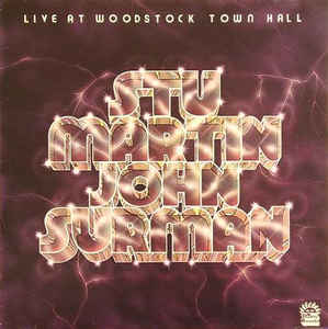 Image of Front Cover of 4624276E: LP - STU MARTIN AND JOHN SURMAN, Live at Woodstock Town Hall (Dawn; DNLS3072, UK 1975)   VG+/VG+