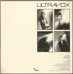 Image of Back Cover of LP - VG/VG - ULTRAVOX, Vienna (Chrysalis; CHR 1296, UK 1980), ,  - 2316327C