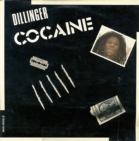 Image of Front Cover of 12" - VG/VG - DILLINGER, Cocaine/Cocaine Dub (champagne ; CHM 12/1001, UK 1985, White Vinyl), ,  - 3126011E
