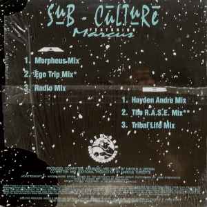 Image of Back Cover of 12" - VG+/VG+ - SUB-CULTURE FEAT. MARCUS , Dreams  (Strobe Records; ST013, US 1992, Picture Sleeve), still in shrink - opened w/ stickers - minor,  - 2746047S
