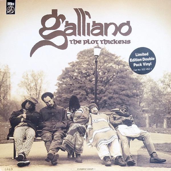 Image of Front Cover of 2xLP - VG/VG+ - GALLIANO, The Plot Thickens (Talkin' Loud; 522 452-1, UK 1994, 2 Inners, Limited Edition Numbered), No. 2782, Edge Wear, Stickered Sleeve,  - 3346212S