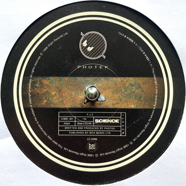Image of Label Cover of 2x12" - VG+/VG+ - PHOTEK, Hidden Camera (Science; QEDDT1, UK 1996, Gatefold, 2 Inners), light corner wear bottom left sleeve. printed inners,  - 3946047S