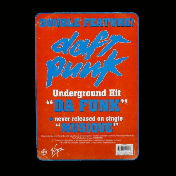 Image of Front Cover of 12" - VG/VG+ - DAFT PUNK, Da Funk / Musique (Virgin; VST 1625, UK 1997, Stickered Plain Sleeve), Promo sticker on barcode. Small seam split.,  - 2526028E