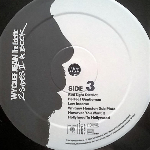 Image of Label Cover of 2xLP - VG/VG - WYCLEF JEAN, The Ecleftic (2 Sides II A Book) (Columbia; 497979 1, Europe 2000, 2 Inners), ,  - 4226357E