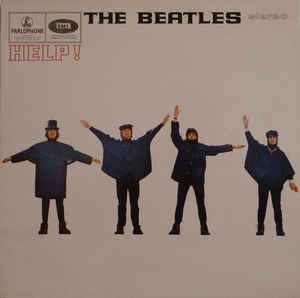 Image of Front Cover of LP - VG+/VG+ - THE BEATLES, Help! (Parlophone Silver/Black - 2 EMI Logos; PCS3071, UK 1980 Reissue, Stereo, All Rights On Rim), Strong VG+,  - 3726137E