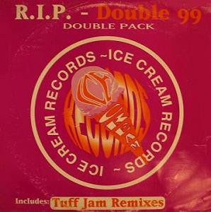 Image of Front Cover of 12" - G+/VG - R.I.P., Double 99 (Ice Cream Records ; FLAKE 010, UK 1997, Plain Sleeve, Only sides A/B in plain sleeve.), Mainly surface marks on records. Sleeve has patch of sticker damage on front. Also wear and creasing,  - 0146141S