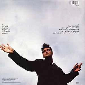 Image of Back Cover of 4814264C: LP - MORRISSEY, Kill Uncle (EMI; CSD 3789, UK 1991, Gatefold, Black Inner) Small promo sticker on rear of sleeve.  VG/VG+