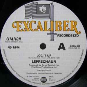 Image of Front Cover of 12" - /VG - LEPRECHAUN, Loc-It-Up/ Party Freaks (Excaliber Records; EXCL508, UK 1981, Company Sleeve), Strong VG, plays VG+,  - 4346330S