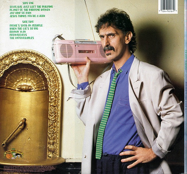 Image of Back Cover of LP - VG/VG+ - FRANK ZAPPA, Broadway The Hard Way (Barking Pumpkin Records; D1-74218, US 1988, Gatefold, Inner & Insert), ,  - 3116104C