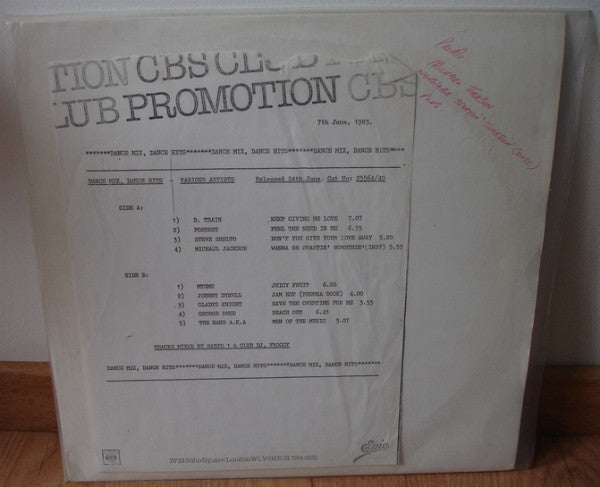 Image of Front Cover of 5124021E: LP - VARIOUS, CBS Club Promotion (CBS; 25564/40, UK 1983, White Label)   /VG