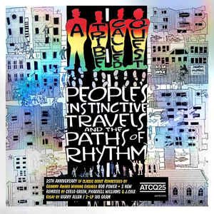 Image of Front Cover of 2xLP - NEW/NEW - A TRIBE CALLED QUEST, People's Instinctive Travels And The Paths Of Rhythm (Jive; 88875172371, Europe 2015 Reissue, Silvered Gatefold, 180 Gram Vinyl, Remastered), ,  - 0656101S