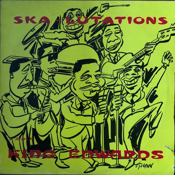 Image of Front Cover of LP - VG/G+ - VARIOUS ARTISTS, Ska - Lutations From King Edwards  (King Edwards; KELP03, UK 1989), Sleeve opening is taped. Only light marks to disc.,  - 4416130C