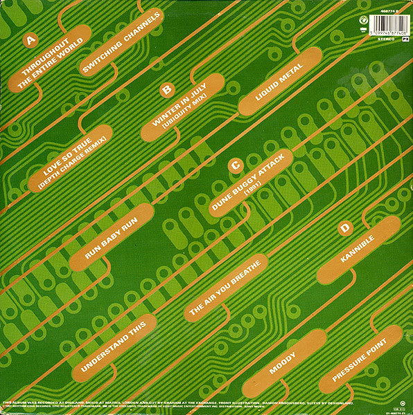 Image of Back Cover of 2xLP - VG+/VG+ - BOMB THE BASS, Unknown Territory (Rhythm King; 468774 0, UK 1991, Gatefold, Insert), ,  - 0126141E