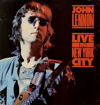 Image of Front Cover of LP - VG/G+ - JOHN LENNON, Live In New York City (Parlophone; PCS7301, UK 1986, Inner,  ), ,  - 2826239E