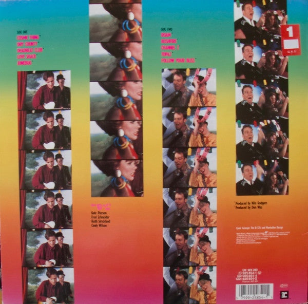 Image of Back Cover of 4644031S: LP - THE B-52'S, Cosmic Thing (Reprise; 925 854-1, Europe 1989, Inner)   VG+/VG+