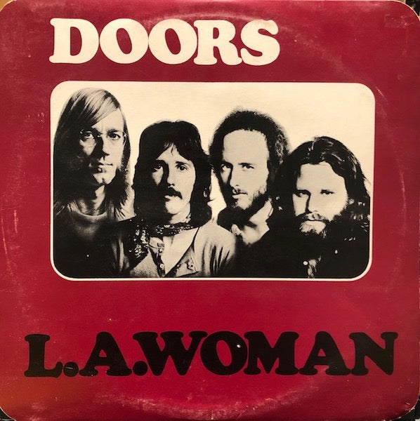 Image of Front Cover of LP - VG/VG - THE DOORS, L.A. Woman (Elektra Butterfly; K42090, UK 1974 Reissue, Rounded Corners, NO Inner), Strong VG -  a few hairlines,  - 2746019S