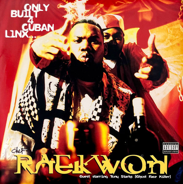Image of Front Cover of 2xLP - /G+ - CHEF RAEKWON GUEST STARRING: GHOST FACE KILLER A/K/A TONY STARKS, Only Built 4 Cuban Linx... (Loud Records; 07863-66663-1, US 1995, Picture Sleeve), NO COVER. Disc 1 is G+, disc 2 is VG.,  - 3526313E