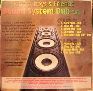Image of Back Cover of LP - VG+/G+ - KING TUBBY & FRIENDS, Sound System Dub Vol. 1 (Original Music; OMLP039 , Jamaica 1987), Plays well above grade, but has lots of hairline scratches ,  - 3146217S