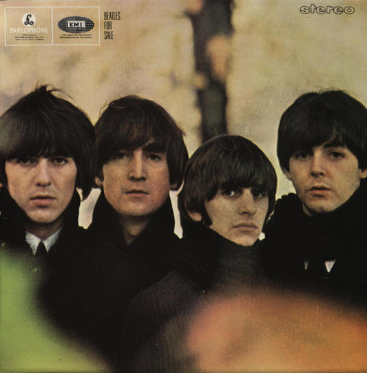 Image of Front Cover of LP - VG/G+ - THE BEATLES, Beatles For Sale (Parlophone Silver/Black - 2 EMI Boxes, EMI at Start of Label Rim; PCS 3062, UK 1976 Reissue, Inside Loading Gatefold Sleeve, Hey, Hey Hey, Hey Medley Credit), Writing inside Gatefold,  - 2826227E