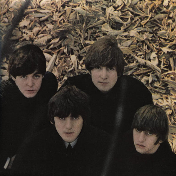 Image of Back Cover of LP - VG/G+ - THE BEATLES, Beatles For Sale (Parlophone Silver/Black - 2 EMI Boxes, EMI at Start of Label Rim; PCS 3062, UK 1976 Reissue, Inside Loading Gatefold Sleeve, Hey, Hey Hey, Hey Medley Credit), Writing inside Gatefold,  - 2826227E