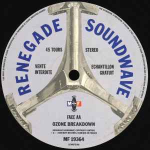 Image of Back Cover of 12" - /G - RENEGADE SOUNDWAVE, The Phantom (It's In There) / Ozone Breakdown (Mute France; MF 19364, France 1989, Plain sleeve), Strong G with surface marks only, plays VG,  - 3646263S