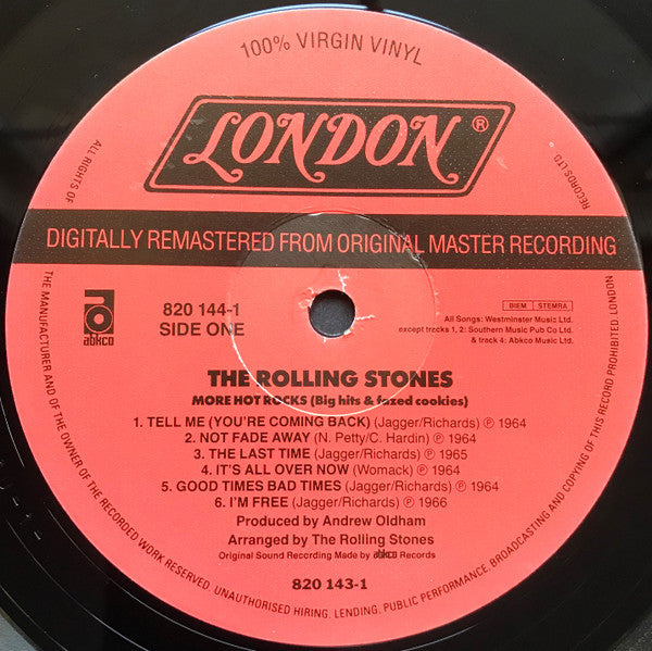 Image of Label Cover of 2xLP - VG+/VG+ - THE ROLLING STONES, More Hot Rocks (London; 8201431, UK Reissue, Gatefold, Digital Remaster), ,  - 1726040E