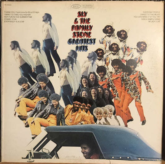 Image of Front Cover of LP - G+/VG - SLY AND THE FAMILY STONE, Greatest Hits (Epic Yellow; S EPC 69002, UK 1970, Gatefold), ,  - 3446110S
