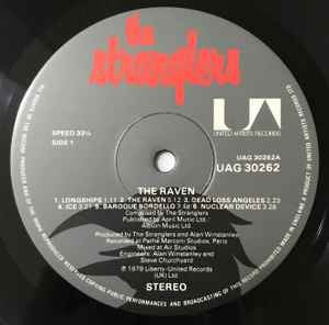 Image of Label Cover of LP - VG/VG - THE STRANGLERS, The Raven (United Artists Records; UAG 30262, UK 1979, Laminated Non-Lenticular Sleeve, Withdrawn Bjelke-Petersen/Map Inner), ,  - 3446261S