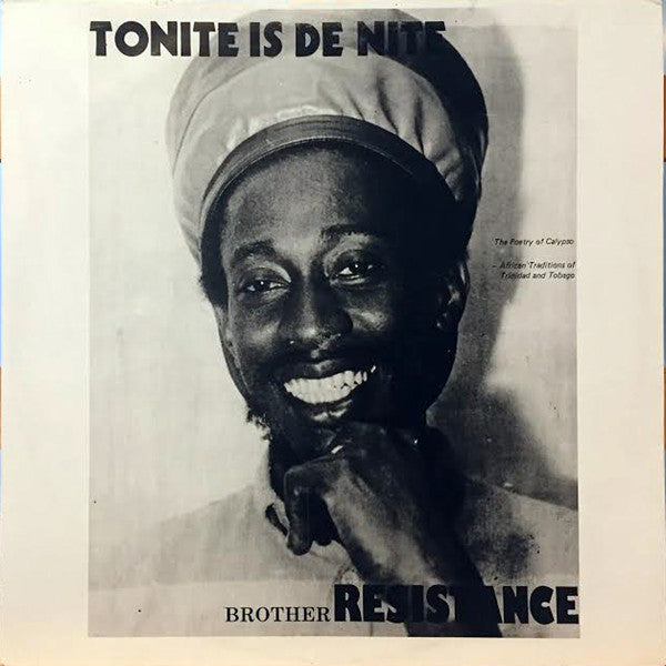 Image of Front Cover of 12" - VG/VG+ - BROTHER RESISTANCE, Tonite Is De Nite (Riddum Distribution Network; RDN 0018, US 1987, Picture Sleeve), Shiny clean EX copy. Stamp on label. Sleeve shows ringwear, SWOC.,  - 4026163E