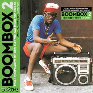 Image of Front Cover of 4614349C: 3xLP - VARIOUS ARTISTS, Boombox 2 : Early Independent Hip Hop, Electro And Disco Rap 1979-83 (Soul Jazz; SJRLP370, UK 2017, Picture Sleeve, 3 Inner, Download Code) Some light storage marks to discs.  VG+/VG+