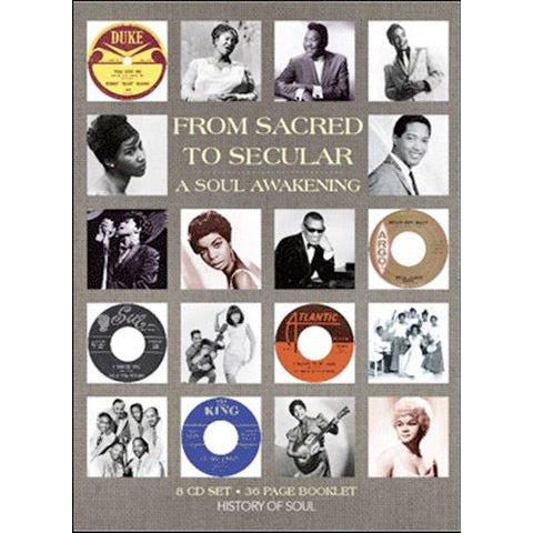 Image of Front Cover of 8xCD - VG/VG - VARIOUS, From Sacred To Secular: A Soul Awakening (History Of Soul; Soul021, UK 2015, Book Sleeve, Booklet), Slight buckle on spine,  - 2336126E