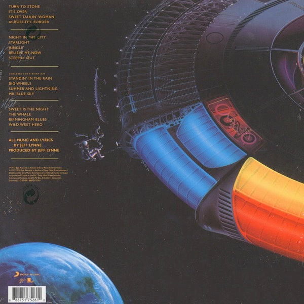 Image of Back Cover of 2xLP - NEW/NEW - ELO - THE ELECTRIC LIGHT ORCHESTRA, Out Of The Blue (Music On Vinyl; 88875175261 , Europe 2016 Reissue, Gatefold, 2 Inners & Insert, 180 Gram Vinyl), ,  - 1816395C