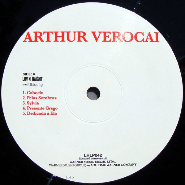 Image of Label Cover of LP - VG+/VG+ - ARTHUR  VEROCAI, Arthur Verocai (Luv N Haight; LHLP042, US 2003 Reissue, Insert), ,  - 2526146E