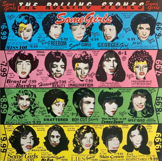 Image of Front Cover of LP - VG/G - THE ROLLING STONES, Some Girls (Rolling Stones; CUN 39108, UK 1978, Die Cut Sleeve (Strong Colours, BPGY) With Red Some Girls Title, Uncensored Colour Inner ), Light marks and hairlines ,  - 2216307C