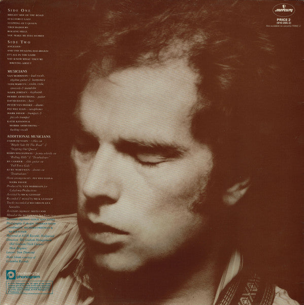 Image of Back Cover of LP - VG/VG+ - VAN MORRISON, Into The Music (Mercury; PRICE2, UK 1983 Reissue, Inner), ,  - 2216074C