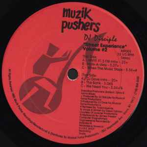 Image of Front Cover of 12" - /VG+ - DJ DISCIPLE, "Street Experience" Volume #2 (Muzik Pushers; MP005, US 1995), ,  - 4246289S