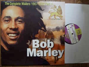 Image of Front Cover of 5015405C: 3xLP - BOB MARLEY, The Complete Wailers 1967-1972 Part 1 (Pense � Moi; AB 06891, France 1997) Light marks on all discs, play VG throughout, minimal surface. Edge and corner wear on sleeve, creases, still looks alright.  G+/G+