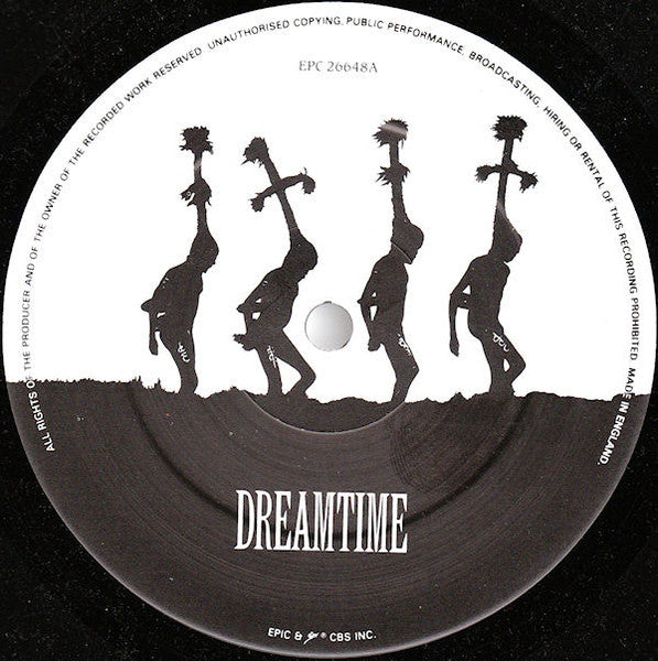 Image of Label Cover of LP - VG/VG - THE STRANGLERS, Dreamtime (Epic; EPC 26648, UK 1986, Inner), Hairlines, couple oflight scratches, edge wear, with hype sticker, some laminate missing where old sticker was,  - 3446267S