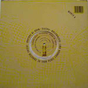 Image of Back Cover of 12" - G+/VG - FINGERS INC, Can You Feel It (Desire; WANTX 6, UK 1988, Die Cut Picture Sleeve), Very strong VG, light hairlines only. Heavy damage to sleeve/disintegration at bottom left corner. , Eternal House Classic!  - 2516038C