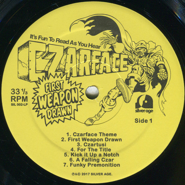 Image of Label Cover of LP - EX/EX - CZARFACE, First Weapon Drawn (A Narrated Adventure)  (Silver Age; SIl 002-LP, US 2017, Comic Book, RSD 2017), ,  - 2926239E