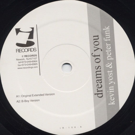 Image of Front Cover of 12" - /VG+ - KEVIN YOST & PETER FUNK, Dreams Of You (i!; IR-156, US 1999), Some faint marks.,  - 2716040C